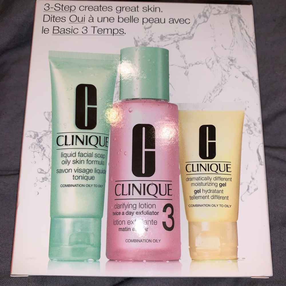 Clinique 3 step skin care
